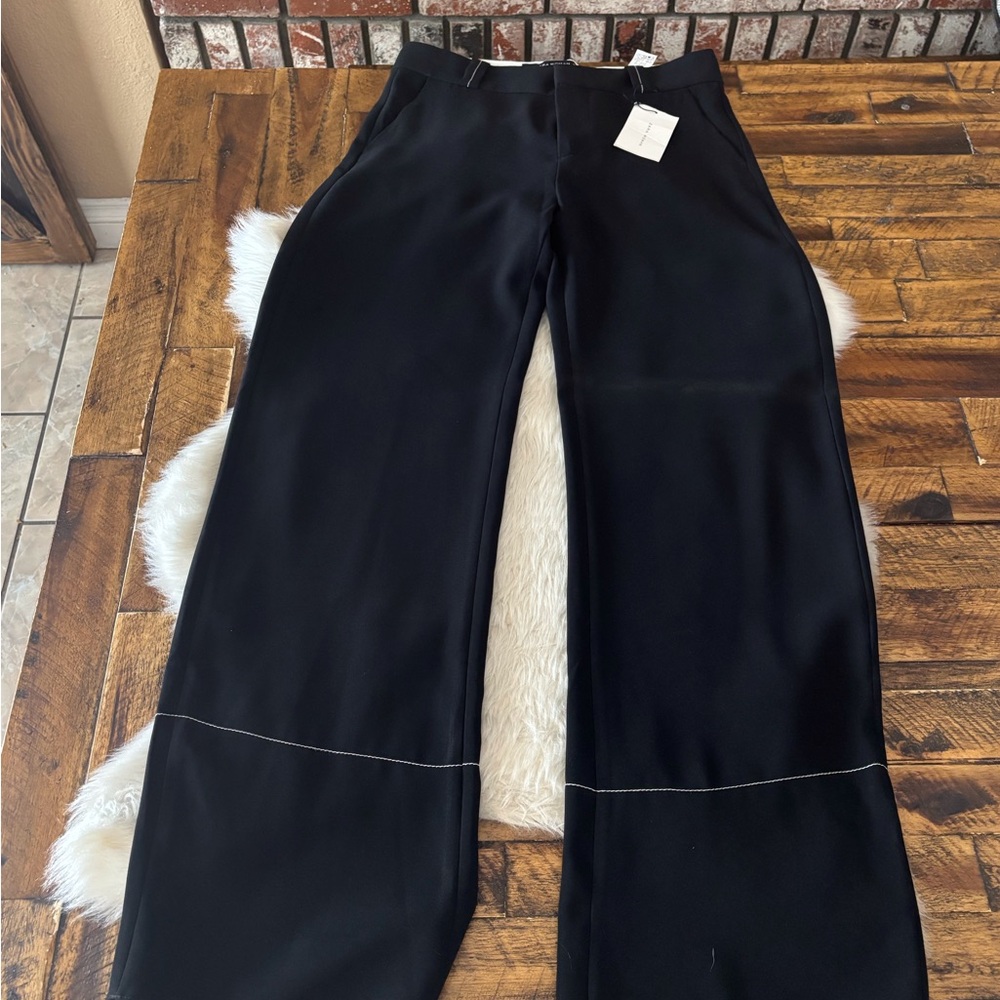 Zara Elegant Black Wide Leg Pants